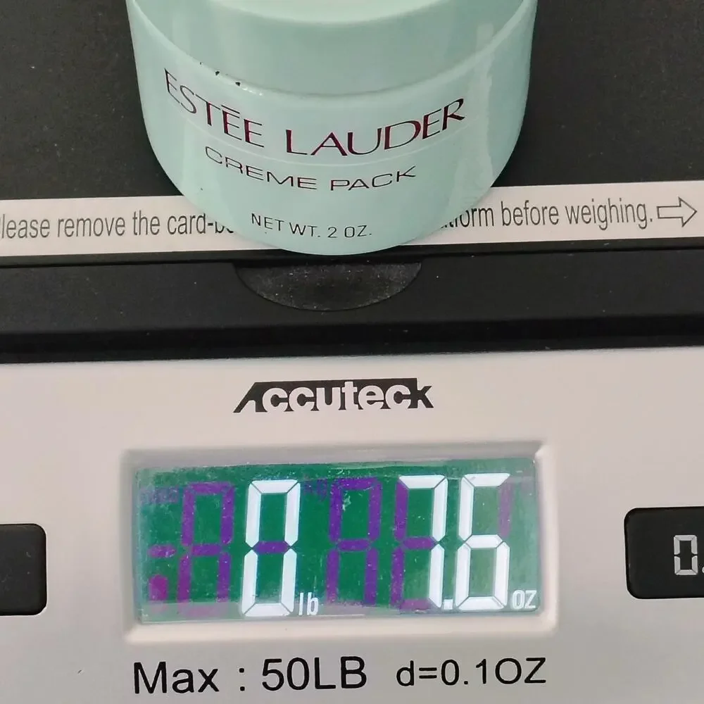 Vintage Estee Lauder Creme Pack 2 oz Blue Jar Collect Old Stock 75% full #0112 - Picture 5 of 5